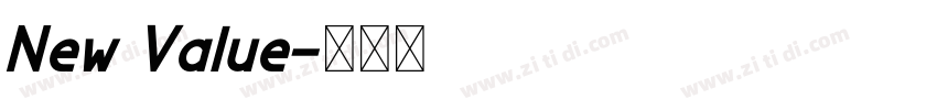 New Value字体转换